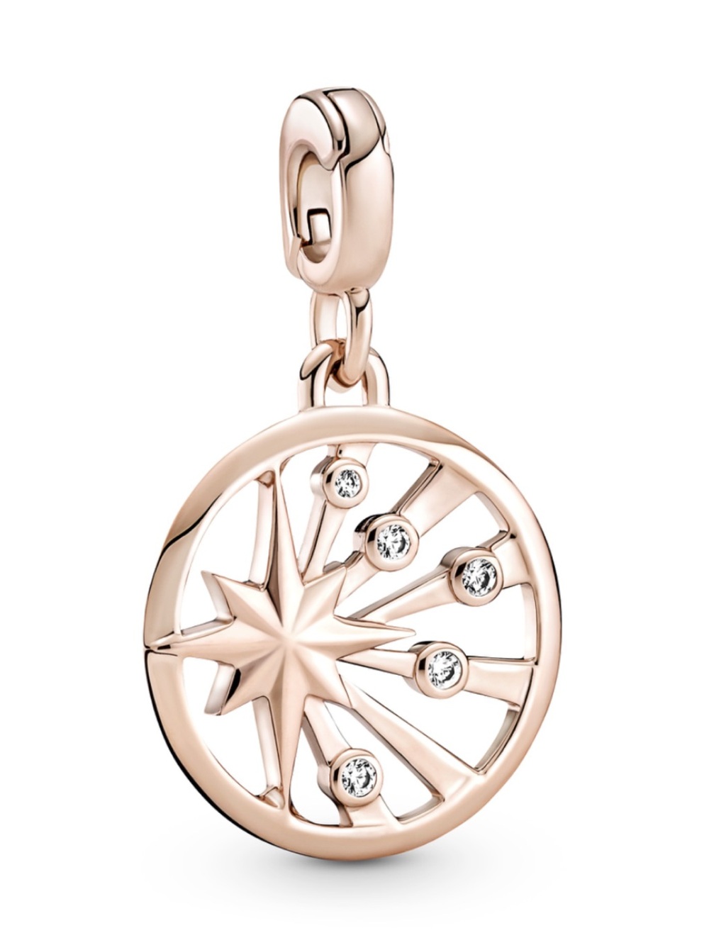 Rare NWT Pandora Rose Gold Rays of Life Charm Pendant